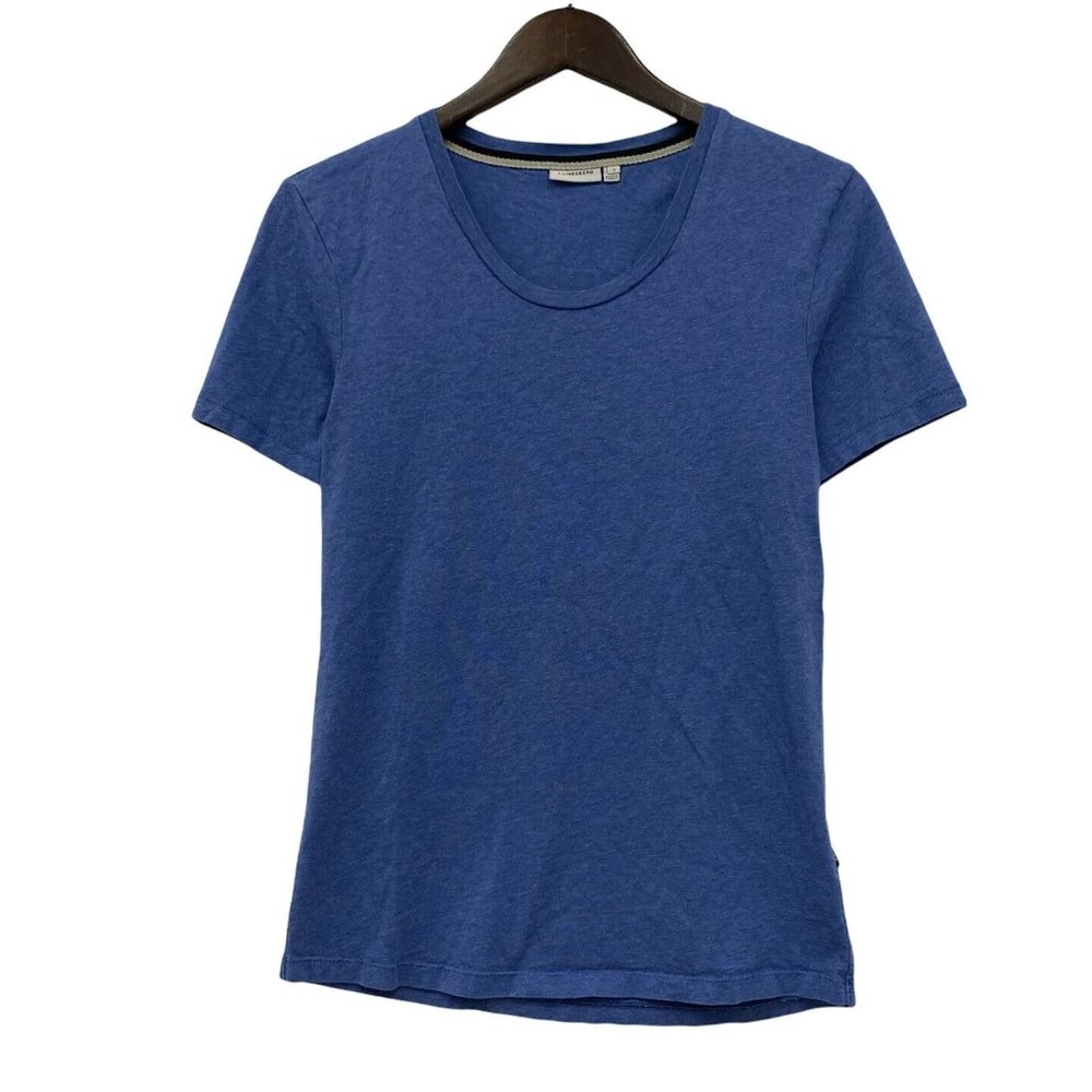 J.‎ Lindeberg Women's Size Small Blue 100% Cotton Short Sleeve T-Shirt Top euc
